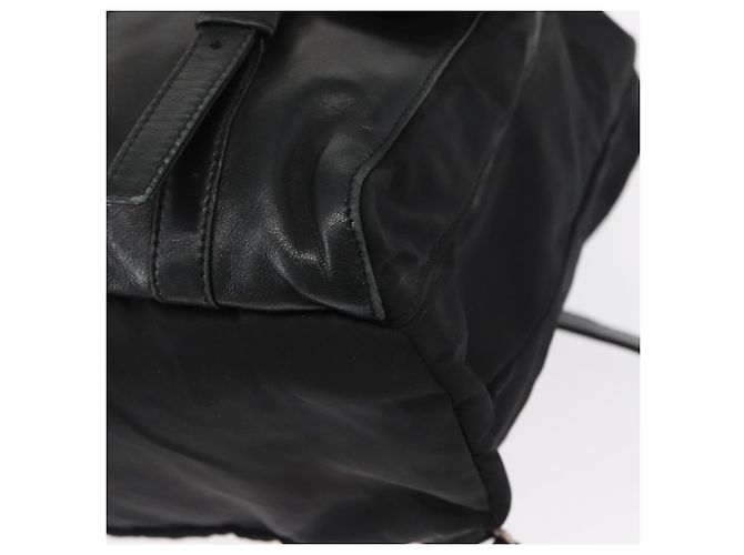PRADA Backpack Nylon Black Silver Auth 151620 Silvery - view 18
