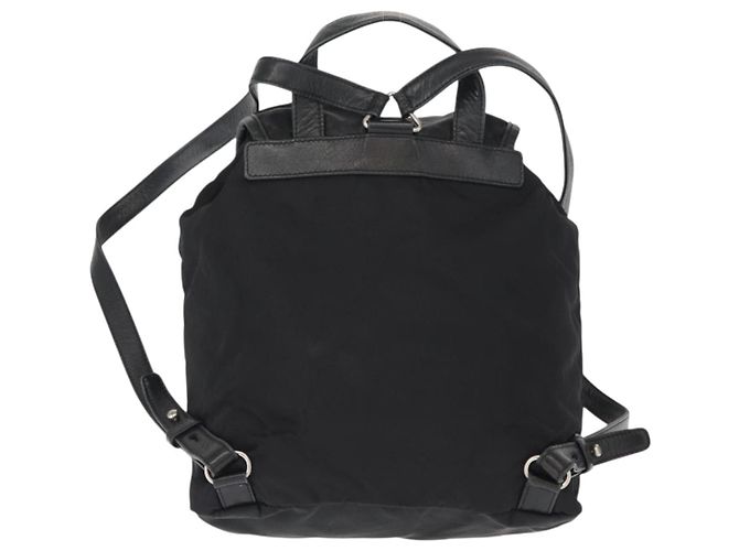 PRADA Backpack Nylon Black Silver Auth 151620 Silvery - view 2