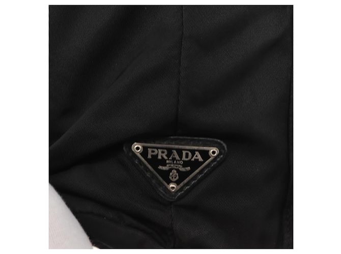 PRADA Backpack Nylon Black Silver Auth 151620 Silvery - view 21