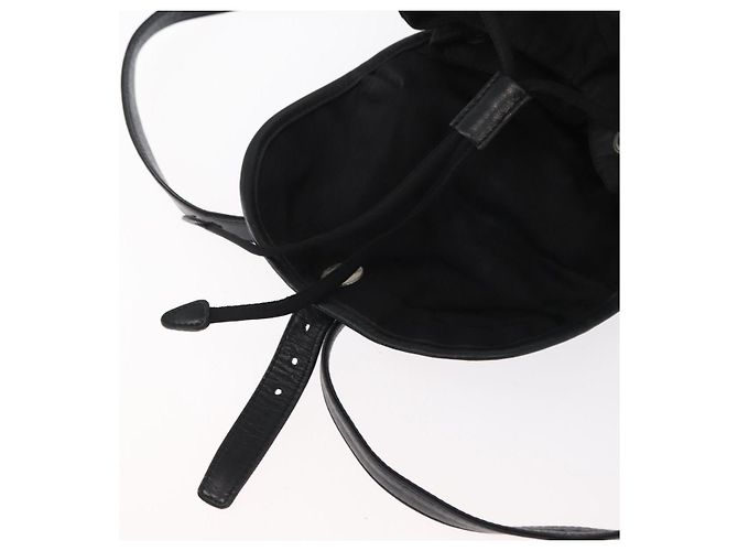 PRADA Backpack Nylon Black Silver Auth 151620 Silvery - view 22
