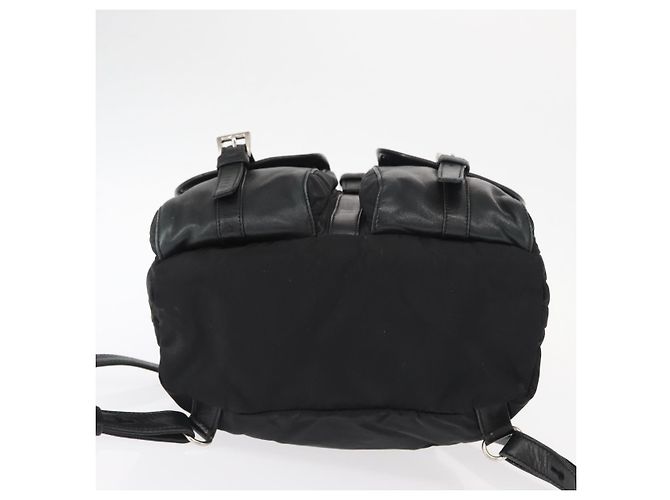 PRADA Backpack Nylon Black Silver Auth 151620 Silvery - view 5