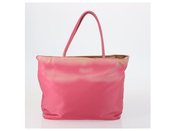 PRADA Borsa a Mano Nylon 5 Set Nero Bianco Rosa Auth 153249 - vista 18