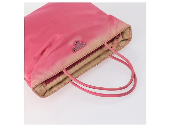 PRADA Borsa a Mano Nylon 5 Set Nero Bianco Rosa Auth 153249 - vista 19