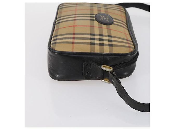 Autre Marque Borsa a spalla Burberrys Nova Check in tela di nylon 2 set beige Auth 155112 - vista 12