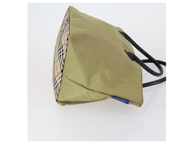 Autre Marque Borsa a spalla Burberrys Nova Check in tela di nylon 2 set beige Auth 155112 - vista 4