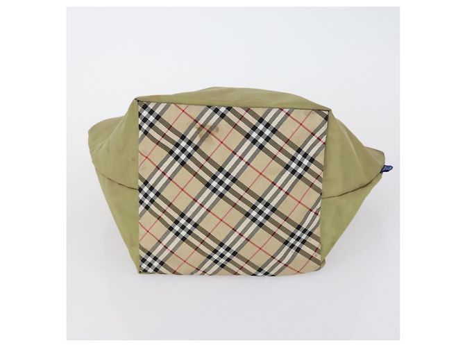 Autre Marque Borsa a spalla Burberrys Nova Check in tela di nylon 2 set beige Auth 155112 - vista 7