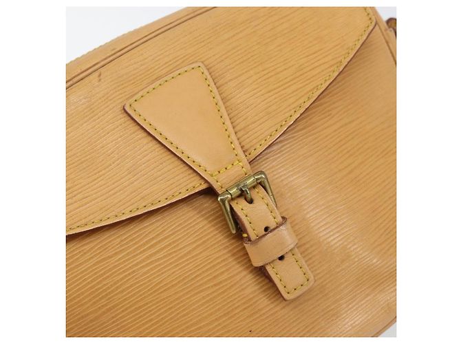 LOUIS VUITTON Borsa a Spalla Epi Jeune Fille MM Beige M52156 LV Auth BA8158 - vista 18