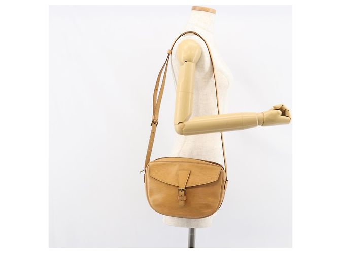LOUIS VUITTON Borsa a Spalla Epi Jeune Fille MM Beige M52156 LV Auth BA8158 - vista 24