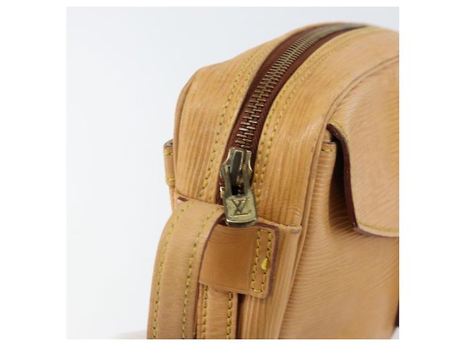 LOUIS VUITTON Borsa a Spalla Epi Jeune Fille MM Beige M52156 LV Auth BA8158 - vista 9