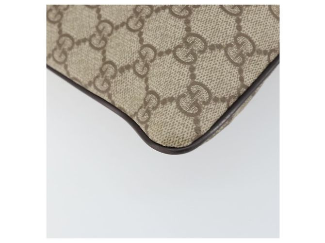 Bolso de Hombro GG Supreme PVC Beige Plata de GUCCI 141626 Auth bs31415 - vista 14