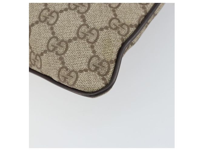 Bolso de Hombro GG Supreme PVC Beige Plata de GUCCI 141626 Auth bs31415 - vista 15