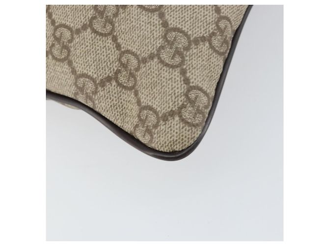 Bolso de Hombro GG Supreme PVC Beige Plata de GUCCI 141626 Auth bs31415 - vista 16