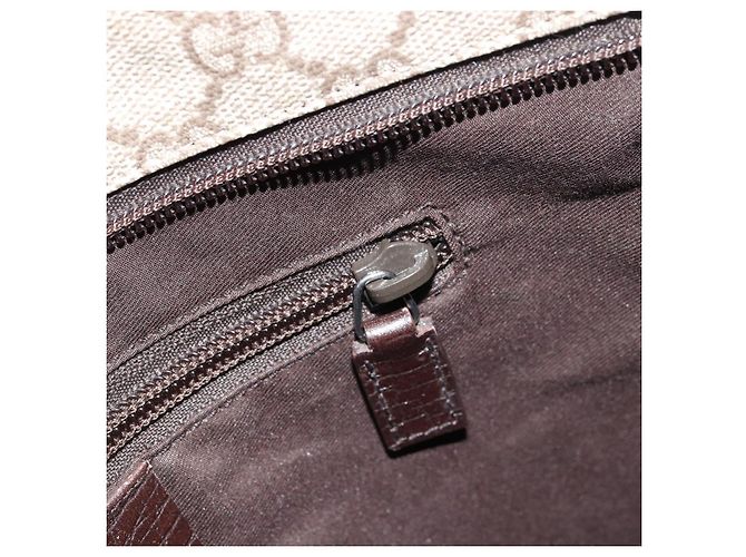 Bolso de Hombro GG Supreme PVC Beige Plata de GUCCI 141626 Auth bs31415 - vista 21