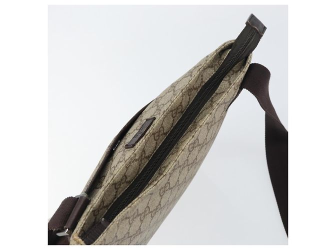 Bolso de Hombro GG Supreme PVC Beige Plata de GUCCI 141626 Auth bs31415 - vista 6