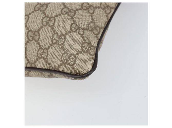 Bolso de Hombro GG Supreme PVC Beige Plata de GUCCI 141626 Auth bs31415 - vista 9