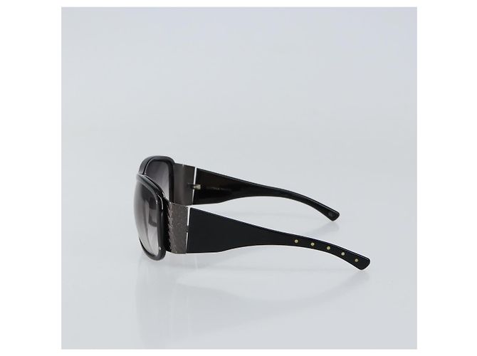 Autre Marque Gafas de sol de plástico negras Auth BA8246 de BOTTEGA VENETA Negro - vista 4