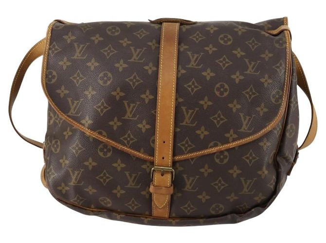 LOUIS VUITTON Borsa a Spalla Monogram Saumur 35 M42254 LV Auth 148638 Monogramma - vista 13