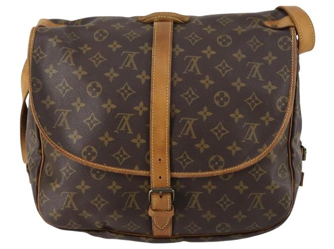 LOUIS VUITTON Borsa a Spalla Monogram Saumur 35 M42254 LV Auth 148638 Monogramma - vista 2