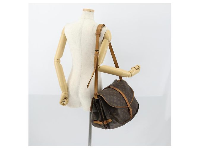 LOUIS VUITTON Borsa a Spalla Monogram Saumur 35 M42254 LV Auth 148638 Monogramma - vista 27
