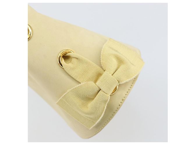Borsa a mano Salvatore Ferragamo in suede giallo oro Auth BA8224 D'oro - vista 10