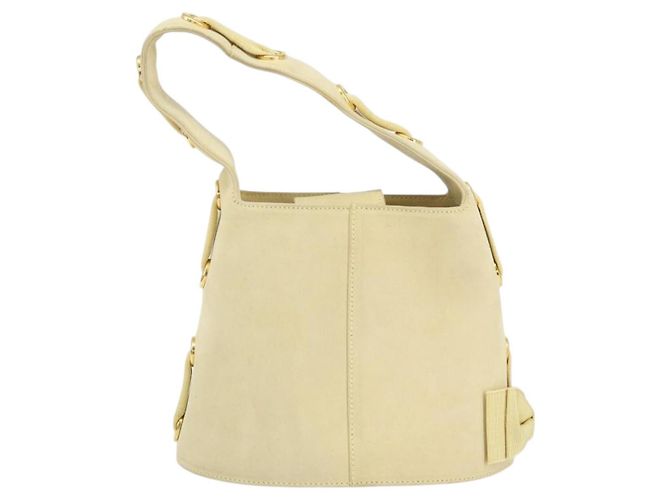 Borsa a mano Salvatore Ferragamo in suede giallo oro Auth BA8224 D'oro - vista 13