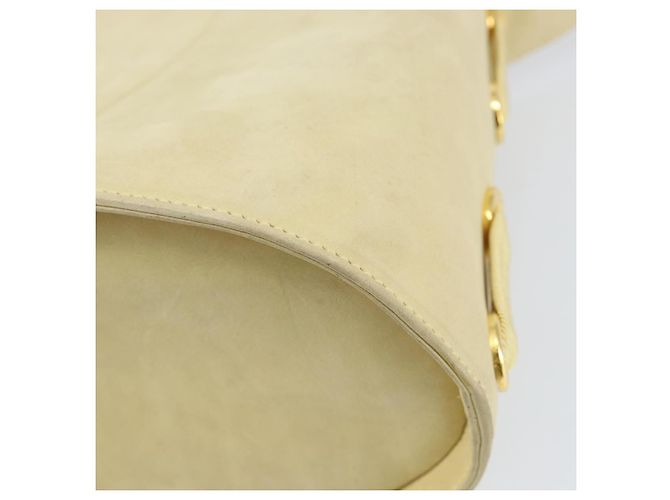 Borsa a mano Salvatore Ferragamo in suede giallo oro Auth BA8224 D'oro - vista 15
