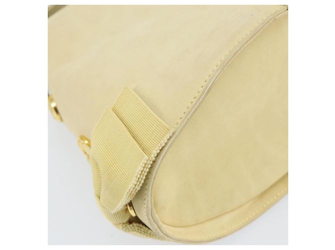 Borsa a mano Salvatore Ferragamo in suede giallo oro Auth BA8224 D'oro - vista 16