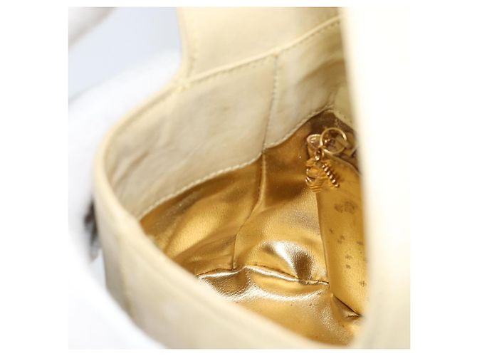Borsa a mano Salvatore Ferragamo in suede giallo oro Auth BA8224 D'oro - vista 18