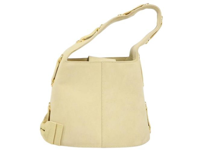 Borsa a mano Salvatore Ferragamo in suede giallo oro Auth BA8224 D'oro - vista 2