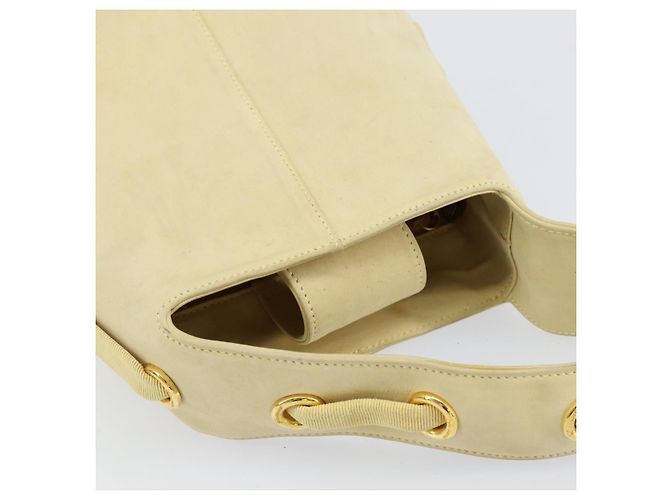 Borsa a mano Salvatore Ferragamo in suede giallo oro Auth BA8224 D'oro - vista 6