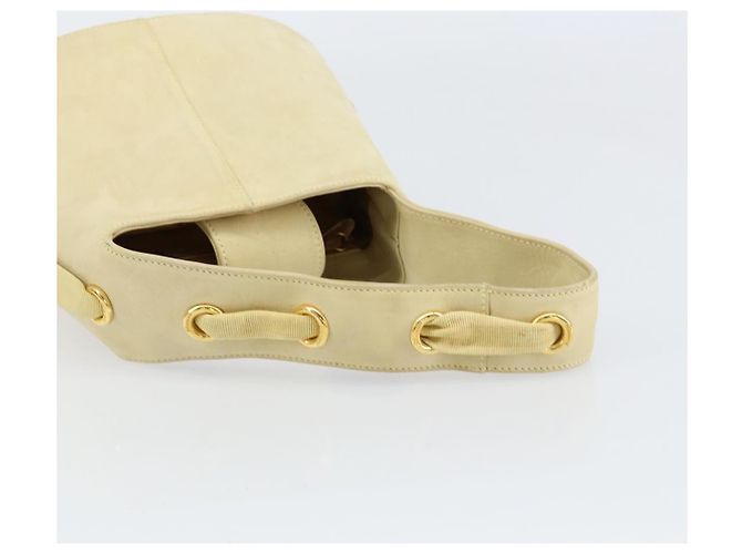 Borsa a mano Salvatore Ferragamo in suede giallo oro Auth BA8224 D'oro - vista 7