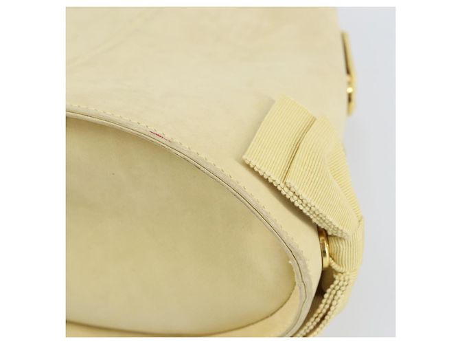 Borsa a mano Salvatore Ferragamo in suede giallo oro Auth BA8224 D'oro - vista 9