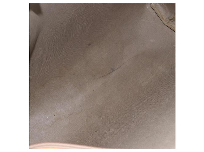Gucci Borsa tote Micro GG Supreme in PVC beige e oro 002 4868 39 Auth 151511 D'oro - vista 11