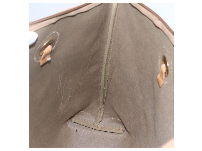 Gucci Borsa tote Micro GG Supreme in PVC beige e oro 002 4868 39 Auth 151511 D'oro - vista 19
