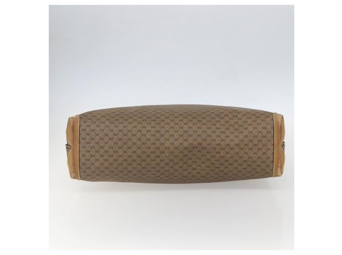 Gucci Borsa tote Micro GG Supreme in PVC beige e oro 002 4868 39 Auth 151511 D'oro - vista 5