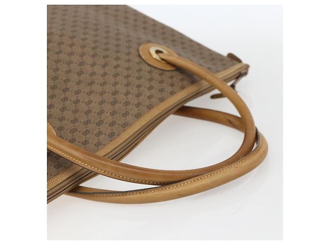 Gucci Borsa tote Micro GG Supreme in PVC beige e oro 002 4868 39 Auth 151511 D'oro - vista 7