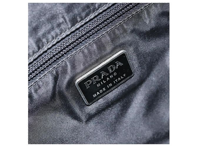 PRADA Borsa a mano in nylon verde argento Auth 151462 - vista 18