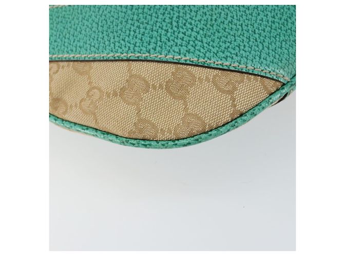 Borsa a Spalla GG Canvas Gucci Beige Argento 134357 Auth 156040 - vista 14