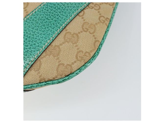 Borsa a Spalla GG Canvas Gucci Beige Argento 134357 Auth 156040 - vista 15