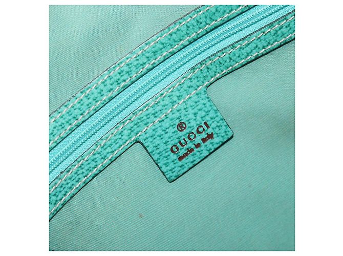 Borsa a Spalla GG Canvas Gucci Beige Argento 134357 Auth 156040 - vista 17