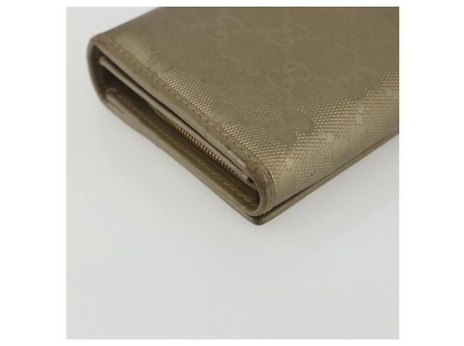 GUCCI GG billetera larga de PVC dorado 224262 Auth bs31465 - vista 16