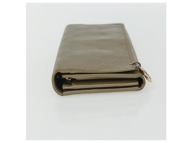 GUCCI GG billetera larga de PVC dorado 224262 Auth bs31465 - vista 3