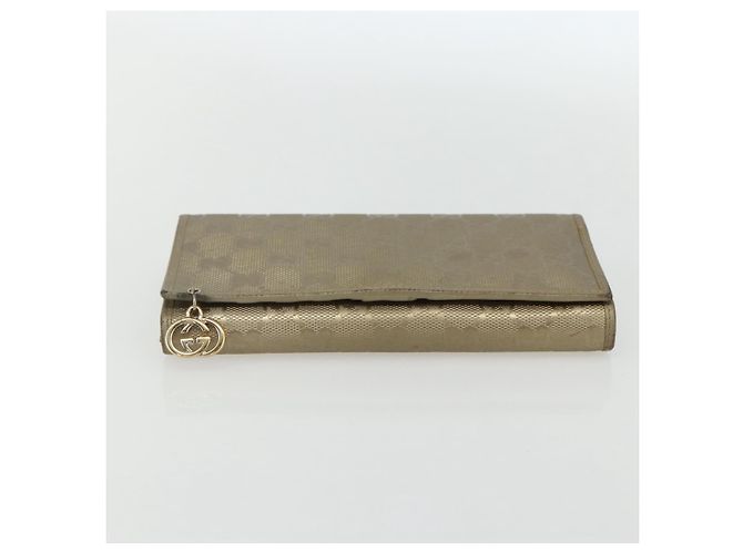GUCCI GG billetera larga de PVC dorado 224262 Auth bs31465 - vista 6