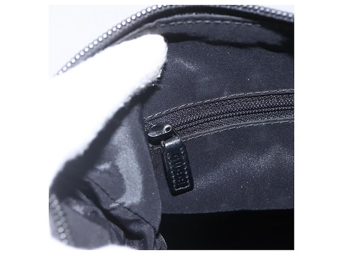 Borsa a Spalla GUCCI Bamboo Nylon 2in1 Nero Oro 000 0509 Auth 151645 D'oro - vista 20