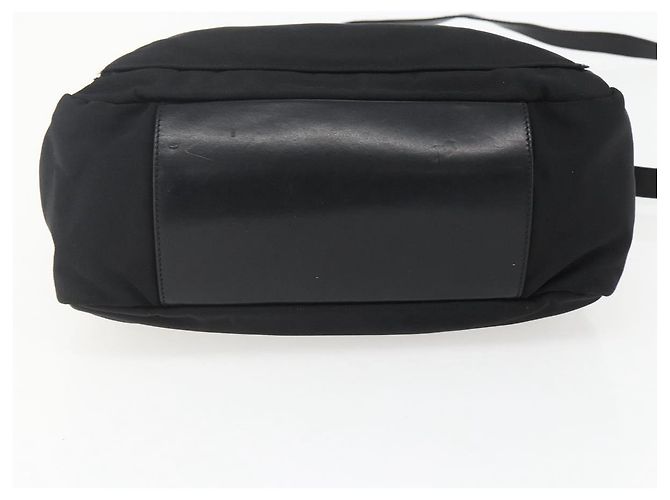 Borsa a Spalla GUCCI Bamboo Nylon 2in1 Nero Oro 000 0509 Auth 151645 D'oro - vista 5