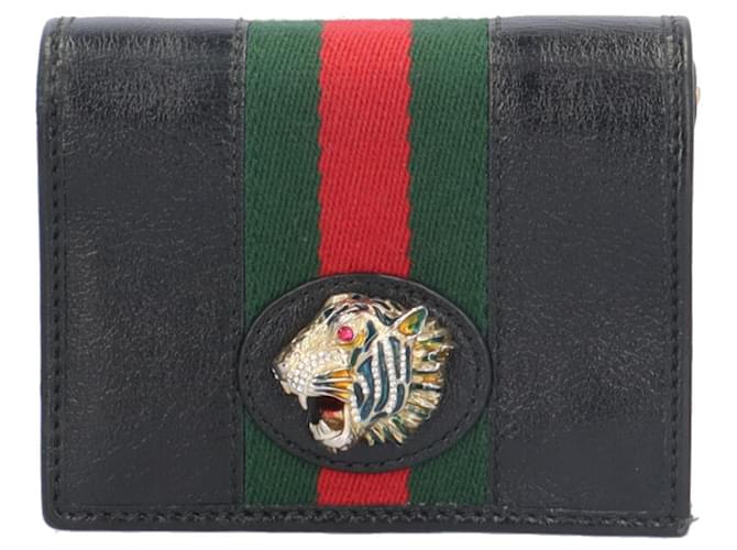 Portafoglio Bifold Gucci Raja Nero - vista 2