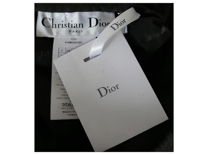 Abrigo de piel de visón gris Dior - vista 6