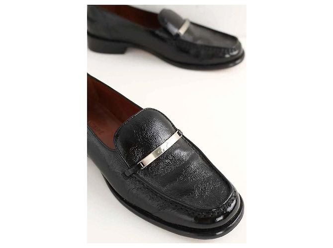 Kitsune Mocassini in pelle nera Nero - vista 4