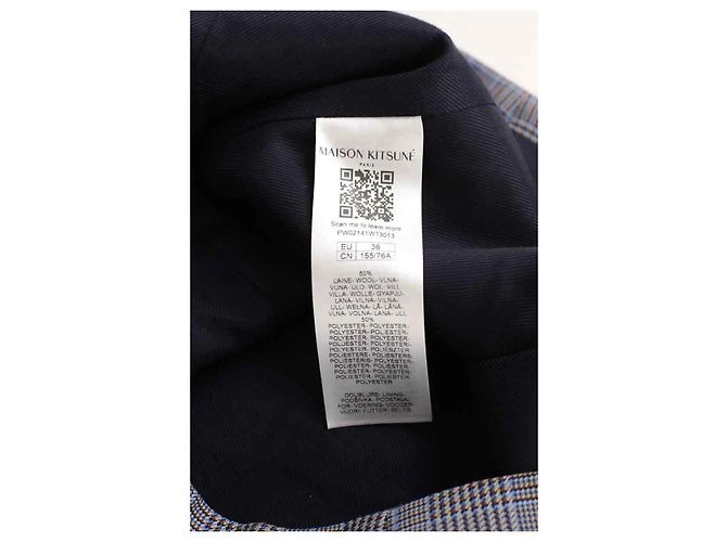 Kitsune Blaue Wolljacke - Ansicht 4