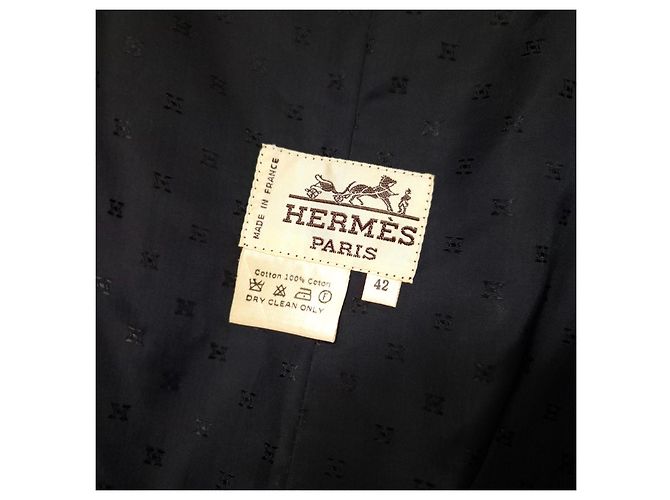 Bolsa Hermès preta em veludo cotelê dos anos 1980 Preto - vista 3